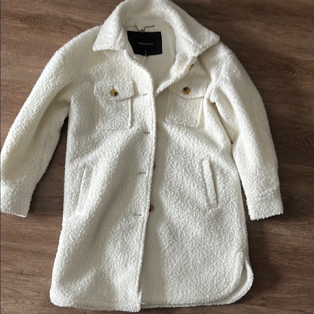Creamy White Teddy Jacket